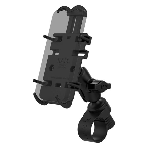 RAM MOUNT Quick Grip Phone Mount with Tough Strap Handlebar Base