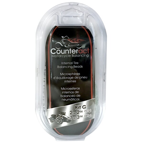 Kit de billes d'équilibrage de pneus COUNTER ACT pour 2 roues 5 oz