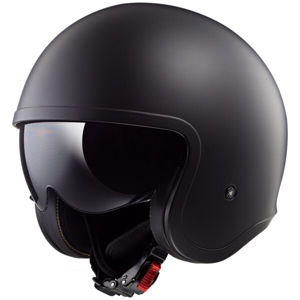 LS2 Spitfire Open Face Helmet Solid M Matte Black