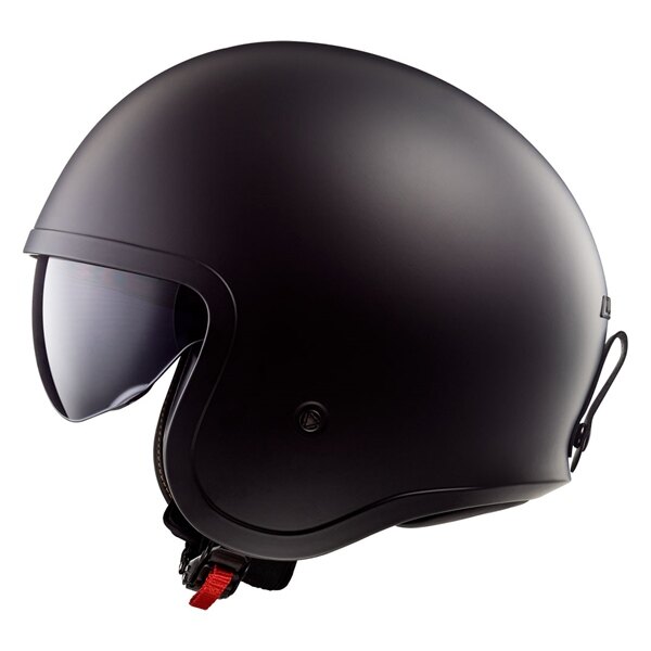 LS2 Spitfire Open Face Helmet Solid M Matte Black