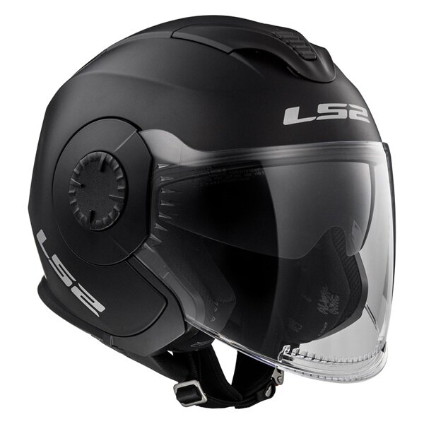 Casque Jet LS2 Verso Solid S Noir Mat