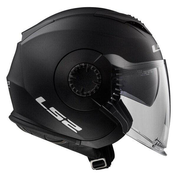 Casque Jet LS2 Verso Solid S Noir Mat