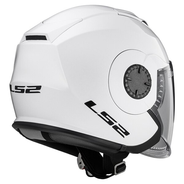 Casque Jet LS2 Verso Solid M Blanc