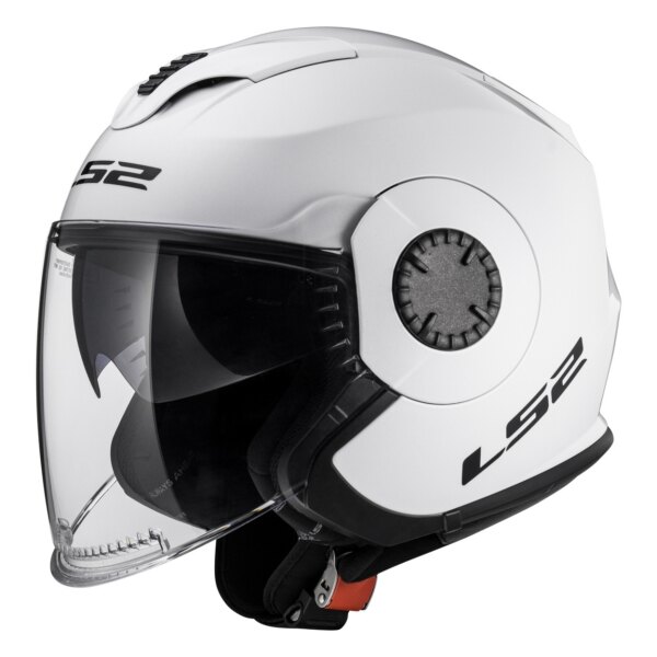 Casque Jet LS2 Verso Solid M Blanc