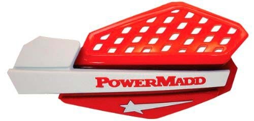 Système de protège-mains POWERMADD Star Series Rouge, Blanc Universel