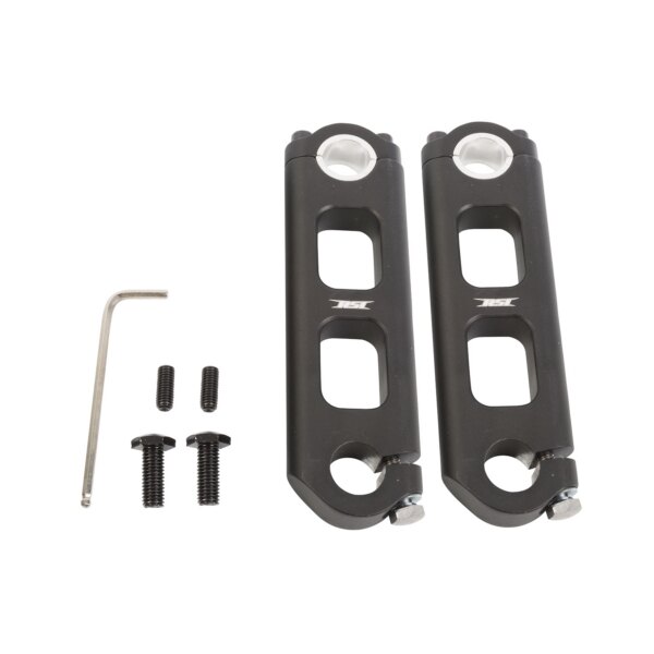 RSI Pivoting Handlebar Risers Black 6″ N/A