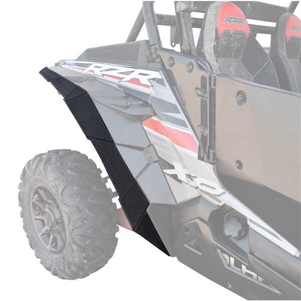 Powermadd Fender Flare Extensions pour Polaris Noir Arrière