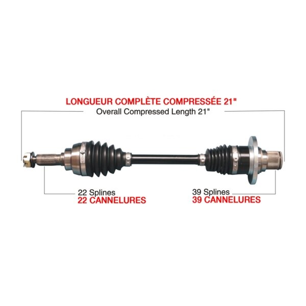 TrakMotiveHD Complete HD Axle Fits Suzuki Rear left, Rear right SUZ 6004HD