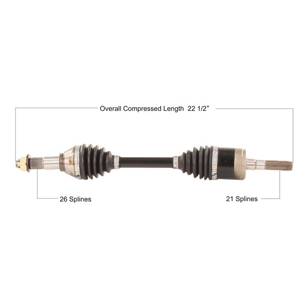 Essieu complet HD TrakMotive pour Can am Avant droit 216663