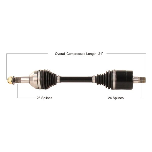 Essieu HD complet TrakMotive pour Can am Arrière gauche, Arrière droit 216665