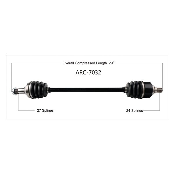 TrakMotive Complete Axle Fits Arctic cat Avant droit, Front left 216671