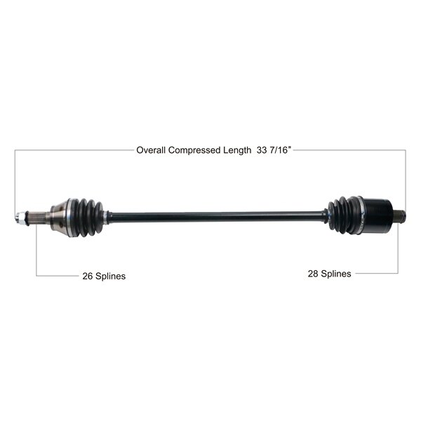 Essieu complet TrakMotive pour Polaris Avant gauche, Avant droit 216758