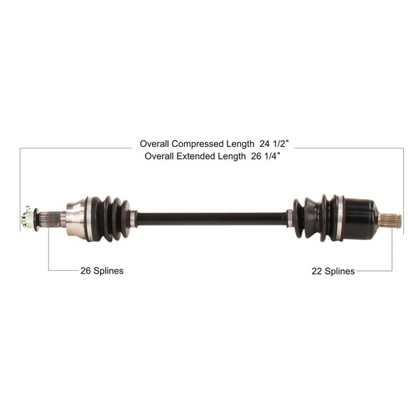 Essieu complet TrakMotive pour Polaris Avant gauche, Avant droit 216802