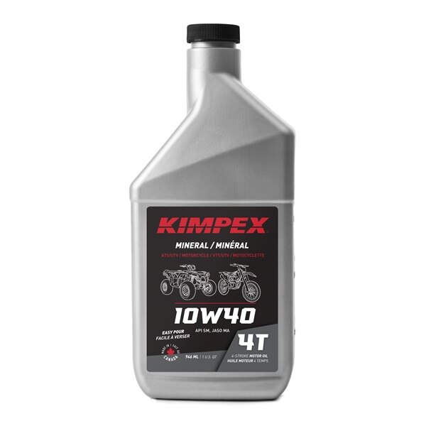 Kimpex Huile moteur 4 M 10W40 pour moto/VTT 10W40