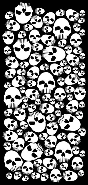 OXFORD PRODUCTS Snug Head & Neck Tube Black, White Skulls