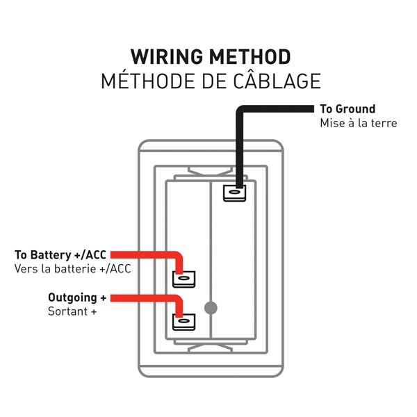 Kimpex Interrupteur à bascule avec lumière LED Bascule / SPST 302417