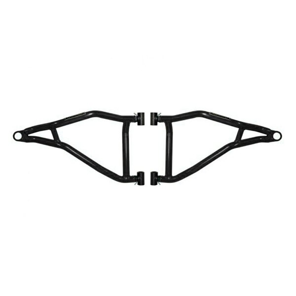 Super ATV High Clearance A Arm Fits Polaris 2 pairs Black 1.5″ Forward offset Front