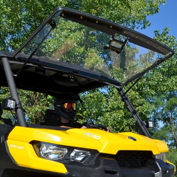 Super ATV Flip up Windshield Fits Can am Polycarbonate Flip