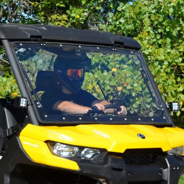 Super ATV Flip up Windshield Fits Can am Polycarbonate Flip