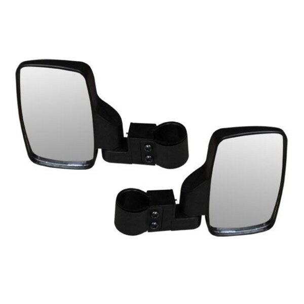 Super ATV Plastic lateral Mirror 1.75? Clamp On Unit Black 8.5″ x 4.25″