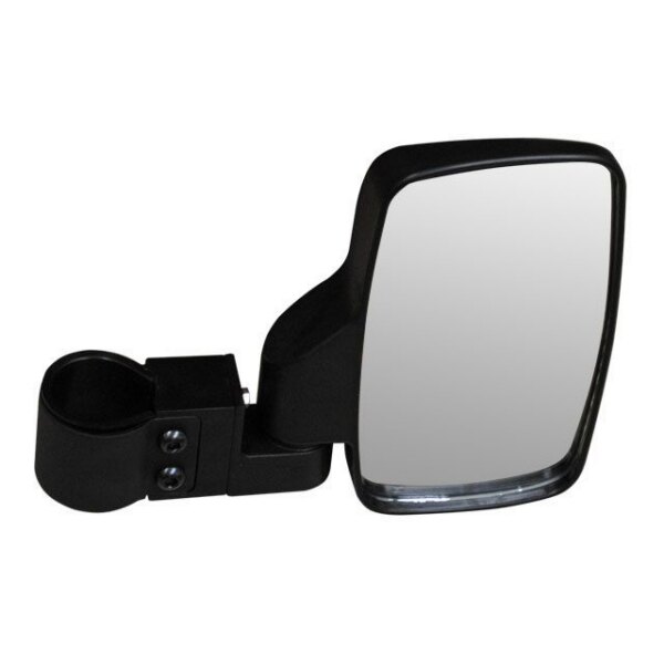 Super ATV Plastic lateral Mirror 1.75? Clamp On Unit Black 8.5″ x 4.25″