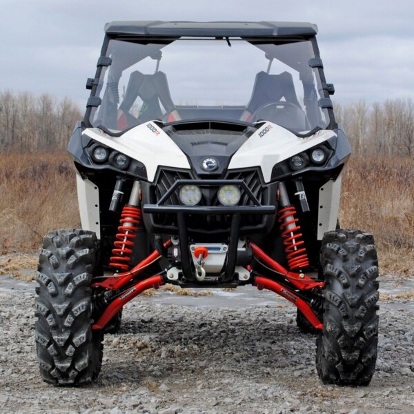 Pare-brise complet Super ATV compatible avec Can am Revêtement dur en polycarbonate XR