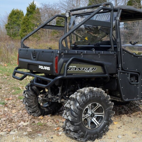 Super ATV Rear Extreme Bumper with brush guard Front Steel Fits Polaris