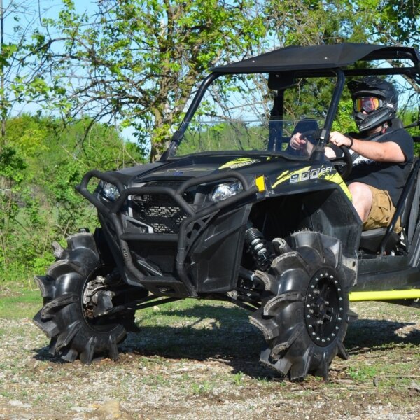 Super ATV Bumper Front Steel Fits Polaris Black