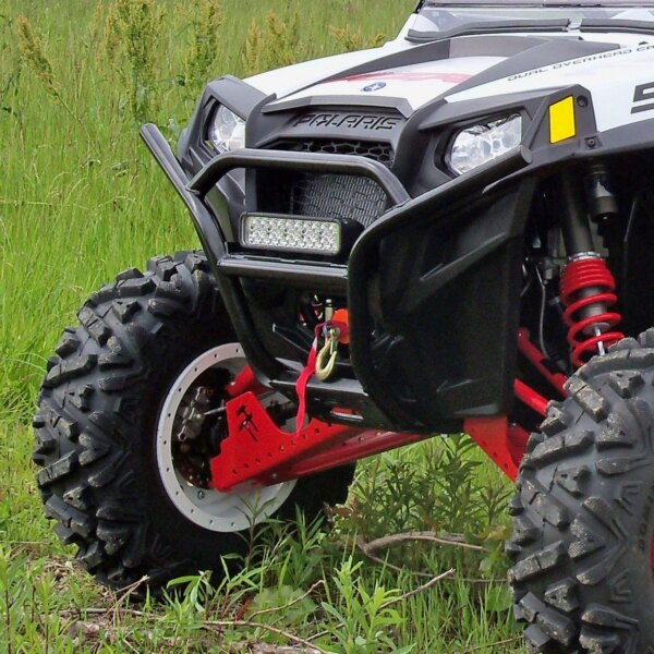 Super ATV Bumper Front Steel Fits Polaris Black