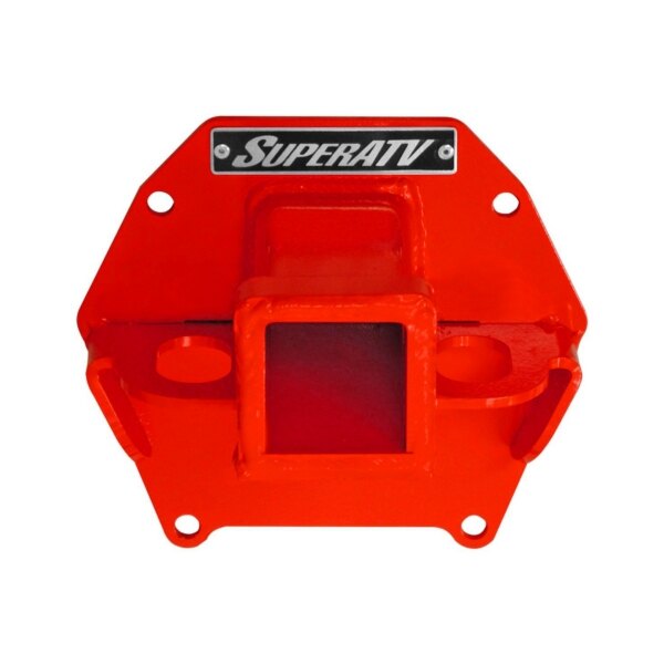 Super ATV Receiver Hitch Red Black powder 2″ receiver hitch Fits Polaris ATV