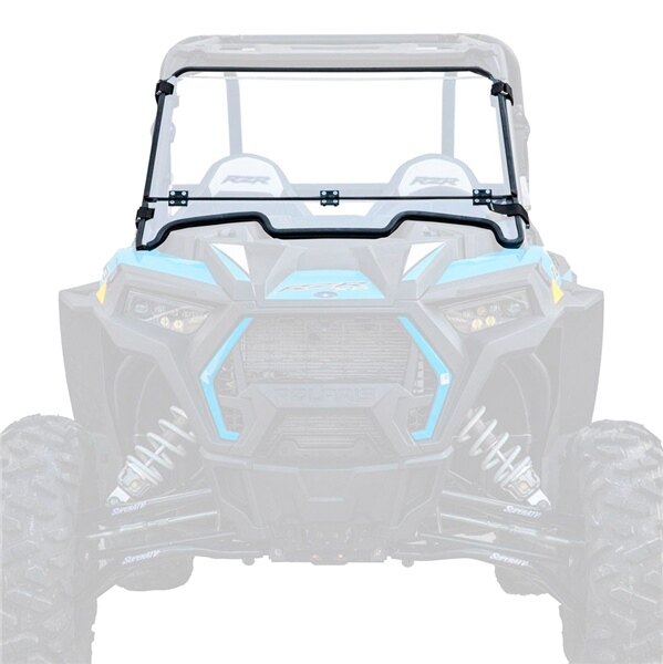 Super ATV Flip Down Windshield Fits Polaris Polycarbonate XR optic Hard coating