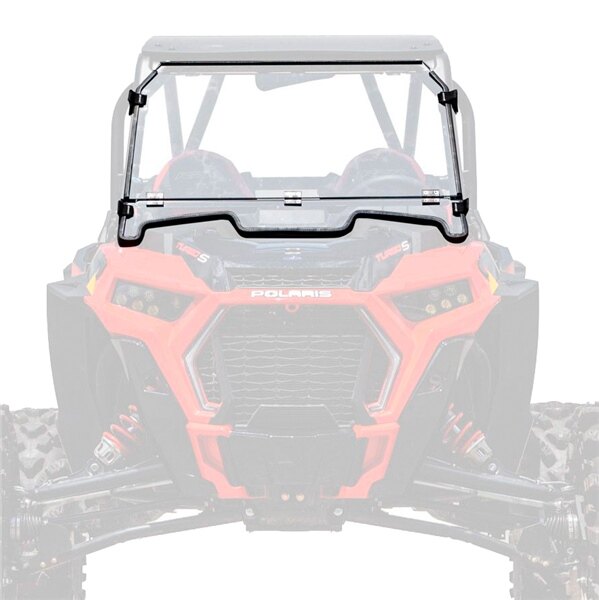 Super ATV Flip Down Windshield Fits Polaris Scratch Resistant Windshield Polycarbonate XR optic Hard coating