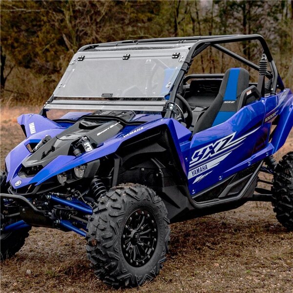 Super ATV Pare-brise Flip up Fits Yamaha Pare-brise résistant aux rayures Polycarbonate XR optic Hard coating 1/4â³