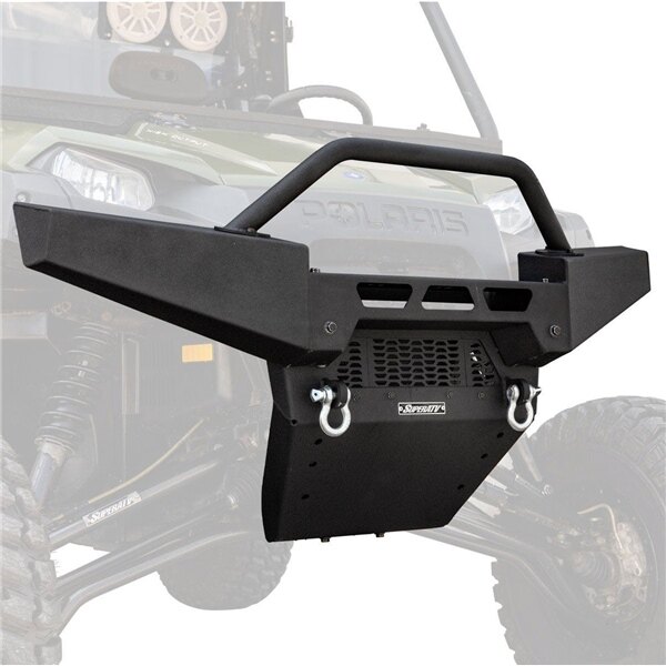 Super ATV Diamond Plate Bumper Front Steel Fits Polaris