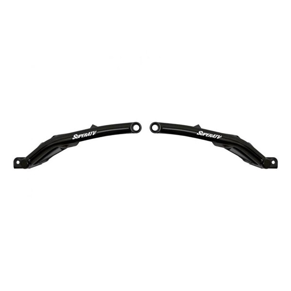 Super ATV High Clearance A Arm Fits Polaris 2 pairs 1″ Tube Noir 0″ Arrière inférieur, Haut arrière +3″ +2″