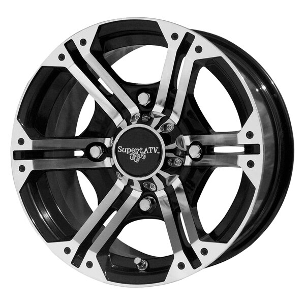 Super ATV Bandit Wheels H Series 14? 4/156 Black, Silver