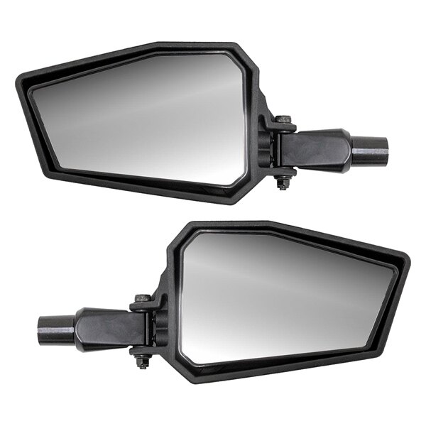 Super ATV Plastic lateral Mirror 1.75? Clamp On Pair Black 6.5″ x 4.1″