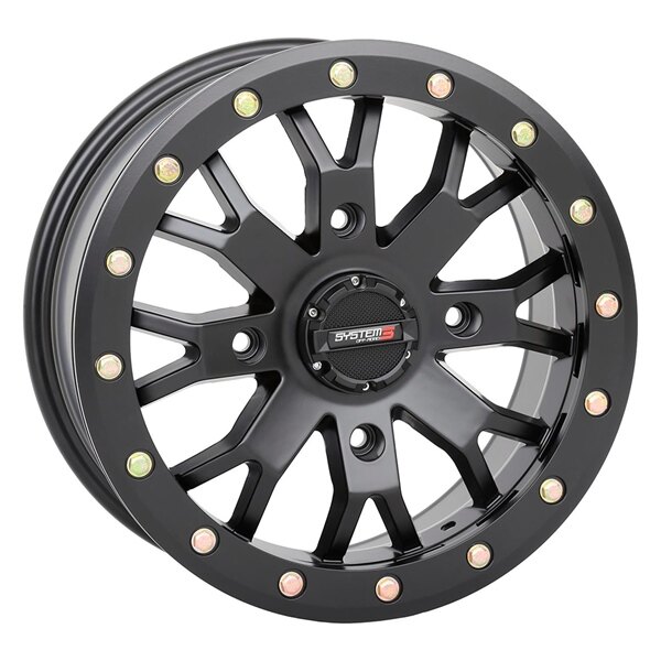 SYSTEM 3 OFF ROAD SB 4 Beadlock Wheel 15x7 4/137 61 Matte Black