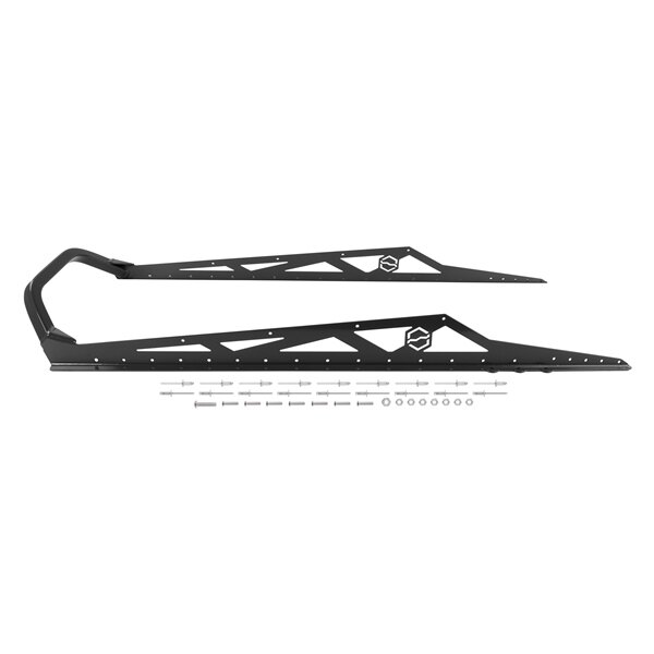 ITEK Pare-chocs Powdercoat Series Arrière pour Yamaha, pour Arctic cat Noir