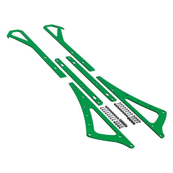 ITEK Rail Stiffeners Powdercoat Series Green Fits Arctic cat