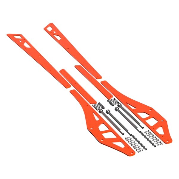 Raidisseurs de rail ITEK série Powdercoat Orange pour Polaris