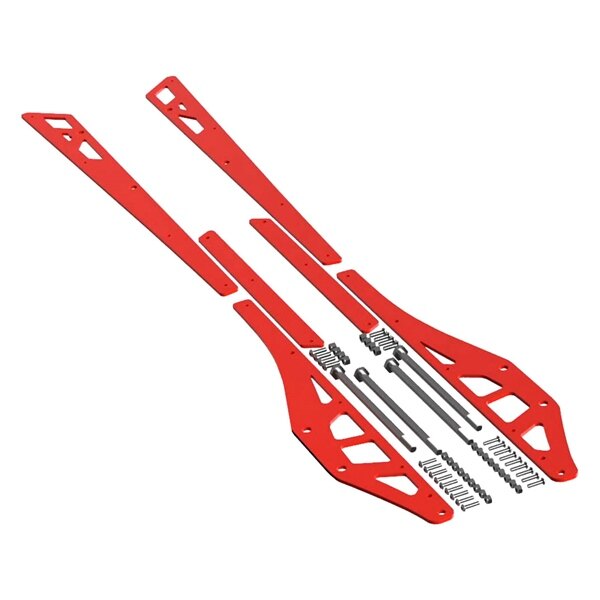 Raidisseurs de rail ITEK série Powdercoat rouge pour Polaris