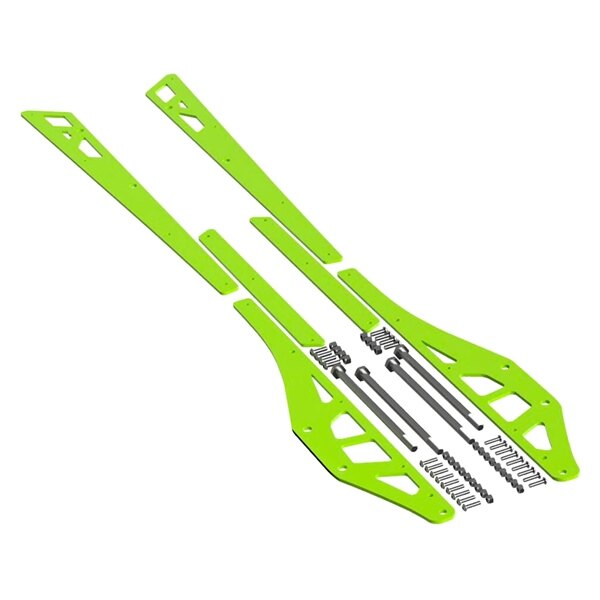 Raidisseurs de rail ITEK série Powdercoat Lime pour Polaris