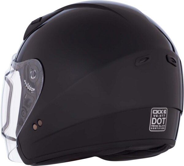 CKX VG977 Casque Ouvert, Double Bouclier Solide d'Hiver 2XL Noir