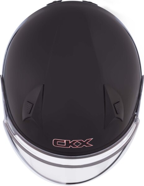 CKX Casque Ouvert VG977, Double Bouclier Solide d'Hiver XS Noir