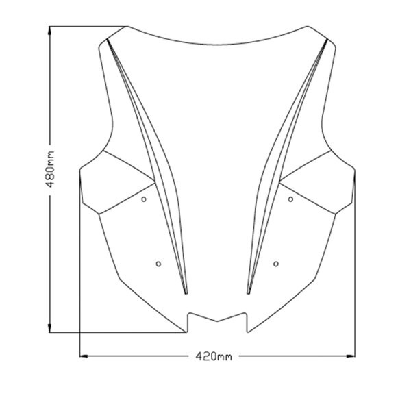 Puig Pare-Brise Z Racing pour Kawasaki Acrylique High Impact 3,00 mm