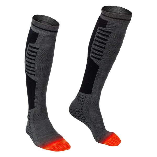 MOBILE WARMING Chaussette Chauffante Thermique Homme, Femme L Gris (foncé)