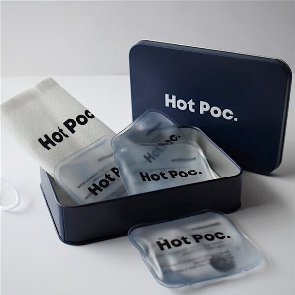 Kit de 4 chauffe-mains Hot Poc Comprend 4 illustrations régulières du logo Hot Poc 30 minutes