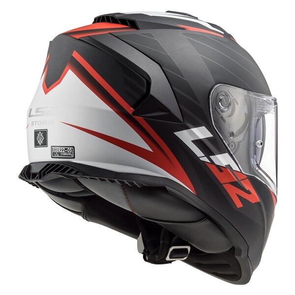 LS2 Assault Casque intégral Nerve Summer 2XL Noir mat, Rouge