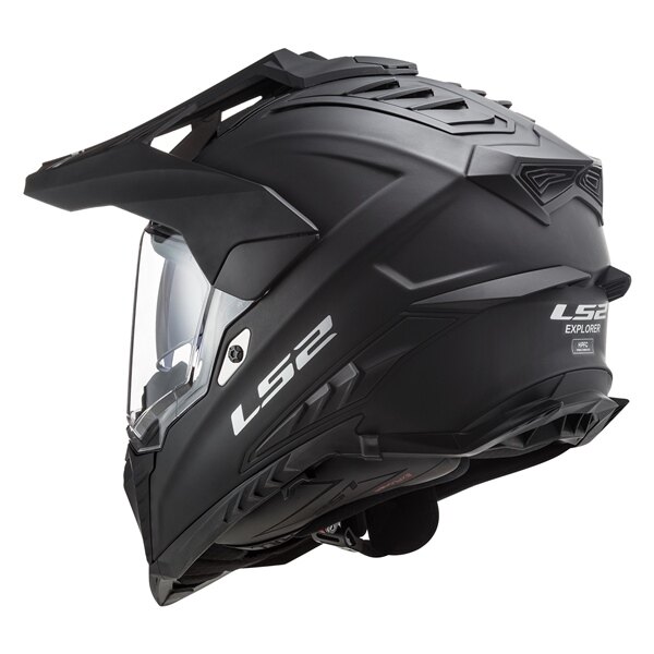 LS2 Explorer Casque Tout-Terrain Solid Sans Masque M Noir Mat